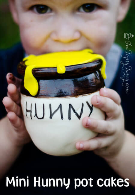 Mini Hunny Honey Pot Cakes Tutorial Ashlee Marie 