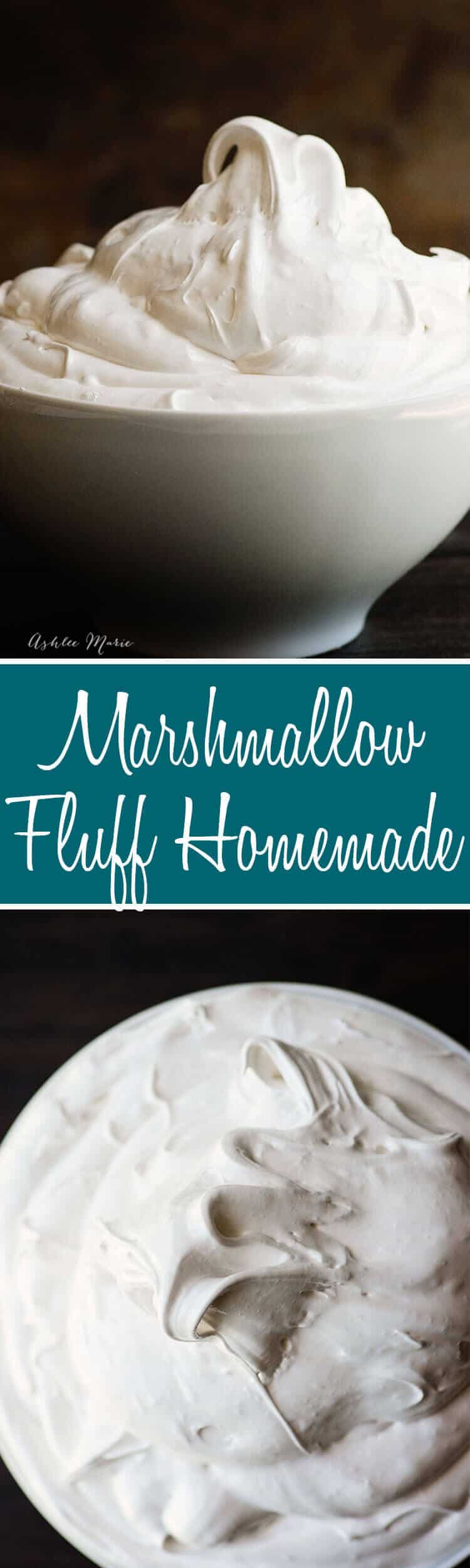 Homemade Marshmallow Fluff Ashlee Marie