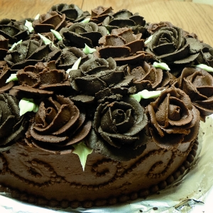 Chocolate Roses cake