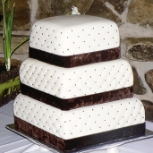 Quilted wedding cake!