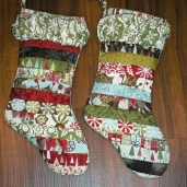 Quilted Ruffled Stockings