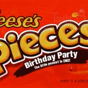 Reese's Pieces Birthday Invitation!