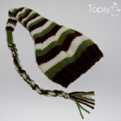 Striped Knit newborn hat