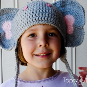 Crochet children's Elephant hat- Curtsay- Pinterest sponsor