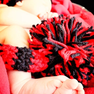 Crochet baby munchkin hat