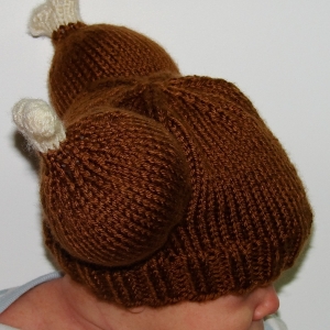 Thanksgiving knit turkey hat