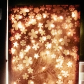 Lit up canvas wall decor- Elmers look for less