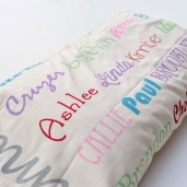 Mothers day gift- Family subway art pillow case
