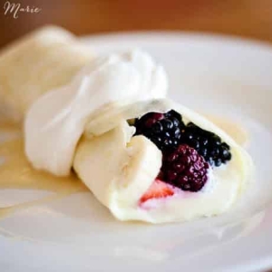 Tart Cream Cheese Filling for Sweet Crepes