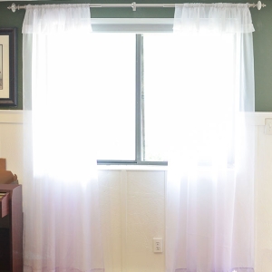 how to dye voile curtains ombre