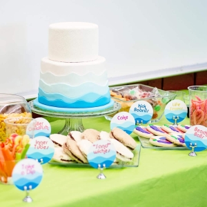 Pool Birthday Party - recipes & labels