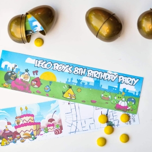 Angry Birds Birthday Party Invitations
