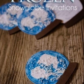 Snow Globe Frozen Invitations