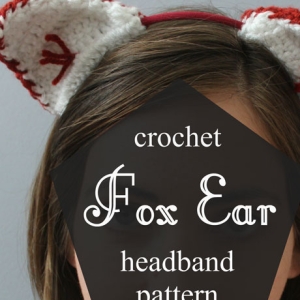 Crochet Fox Ear Headband Pattern