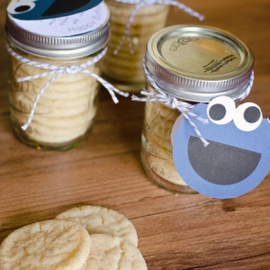 Cookie Monster Birthday Gift Tag
