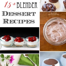 15+ Blender Dessert Recipe Roundup - Vitamix blender giveaway!