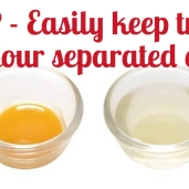 Keep track of your extra separated eggs