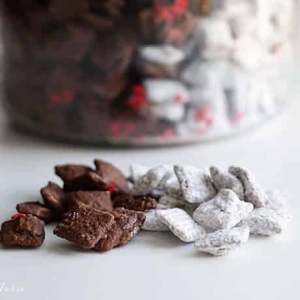 Black and White Puppy Chow