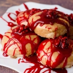 Bloody Brain Caramel and Cinnamon Apple baked doughnuts – donut challenge – Halloween Baking Championship ep 3