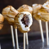 Toasted S'more Truffle Pops - recipe