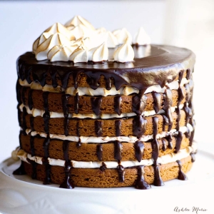 S'more Peanut Butter Cookie Cake