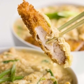Katsudon - Sweet egg topped breaded pork cutlet - recipe and video