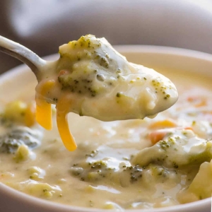 Broccoli Cheddar Soup Recipe and video