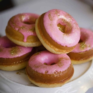 Lemon Donuts with Raspberry glaze recipe