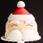 Easy Santa cake with live video tutorial