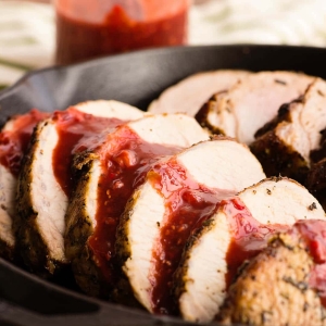Pork Loin with Homemade Raspberry Chipotle Sauce - video tutorial
