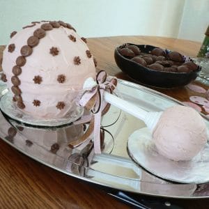 Rattle Shaped Baby Shower cake