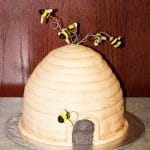 beehive carved cake