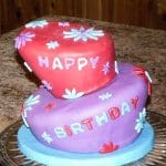 birthday topsy turvy cake