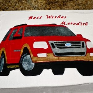 SUV cake