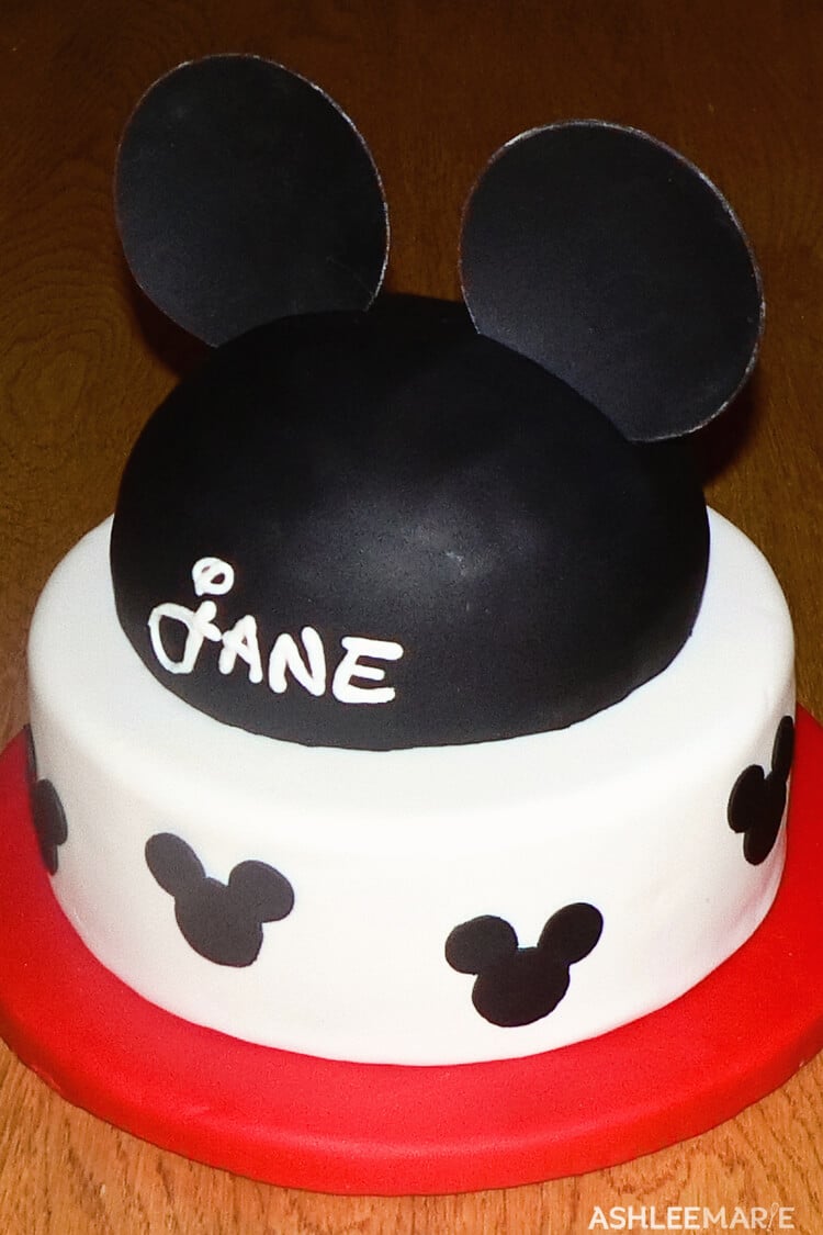 mickey ears cake