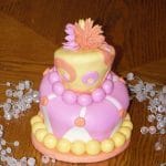 miniature topsy turvy cake