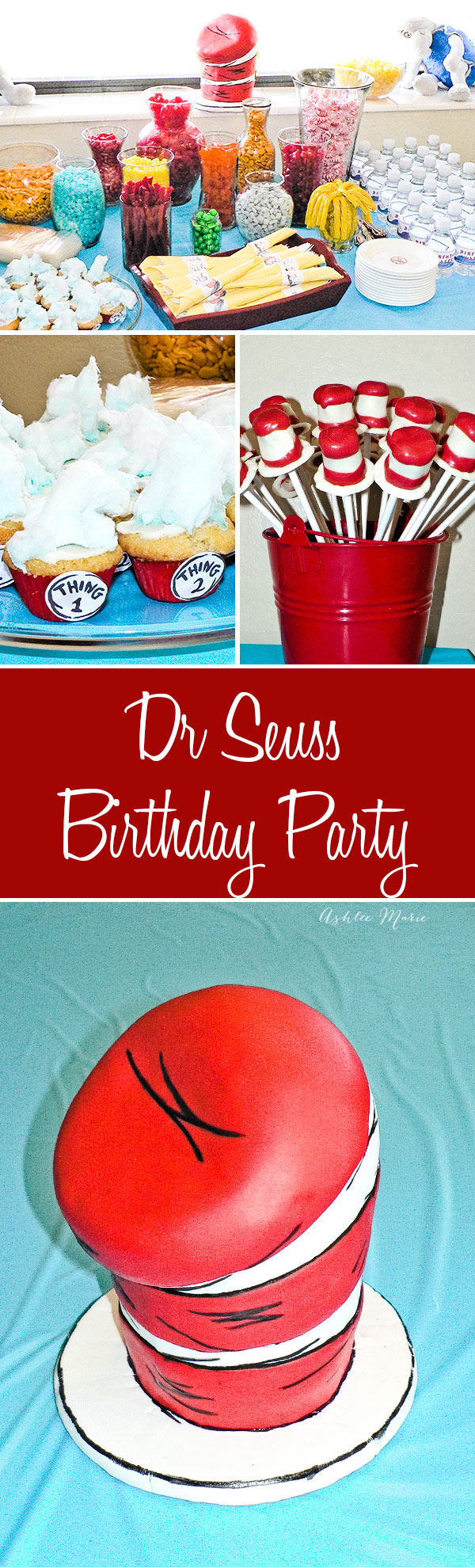 a fun dr seuss party, cake, food, invites, favors and more