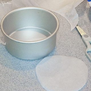Preparing a pan for baking