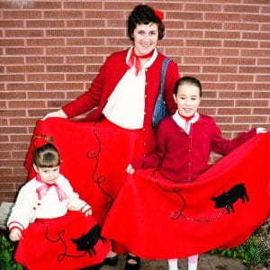Poodle-skirt tutorial, 50’s costumes