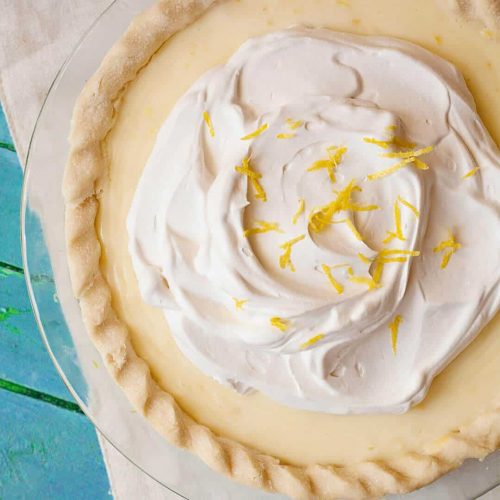 Sour Cream Lemon Pie Recipe Ashlee Marie Real Fun With Real Food