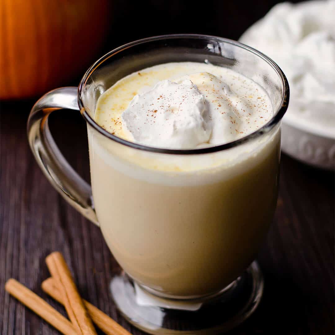 warm creamy pumpkin drink