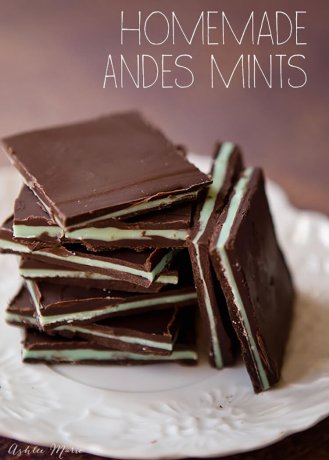 Homemade Andes mints - Ashlee Marie - real fun with real food