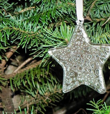 mercury glass star ornaments finished