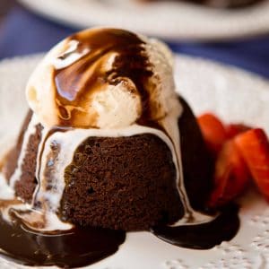 Chocolate molten lava cake