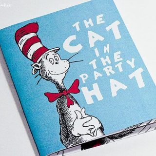 Dr Seuss birthday party book invitation