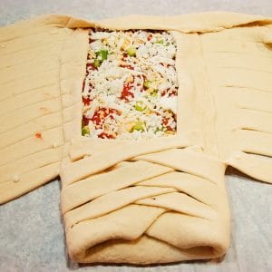 Pizza braid