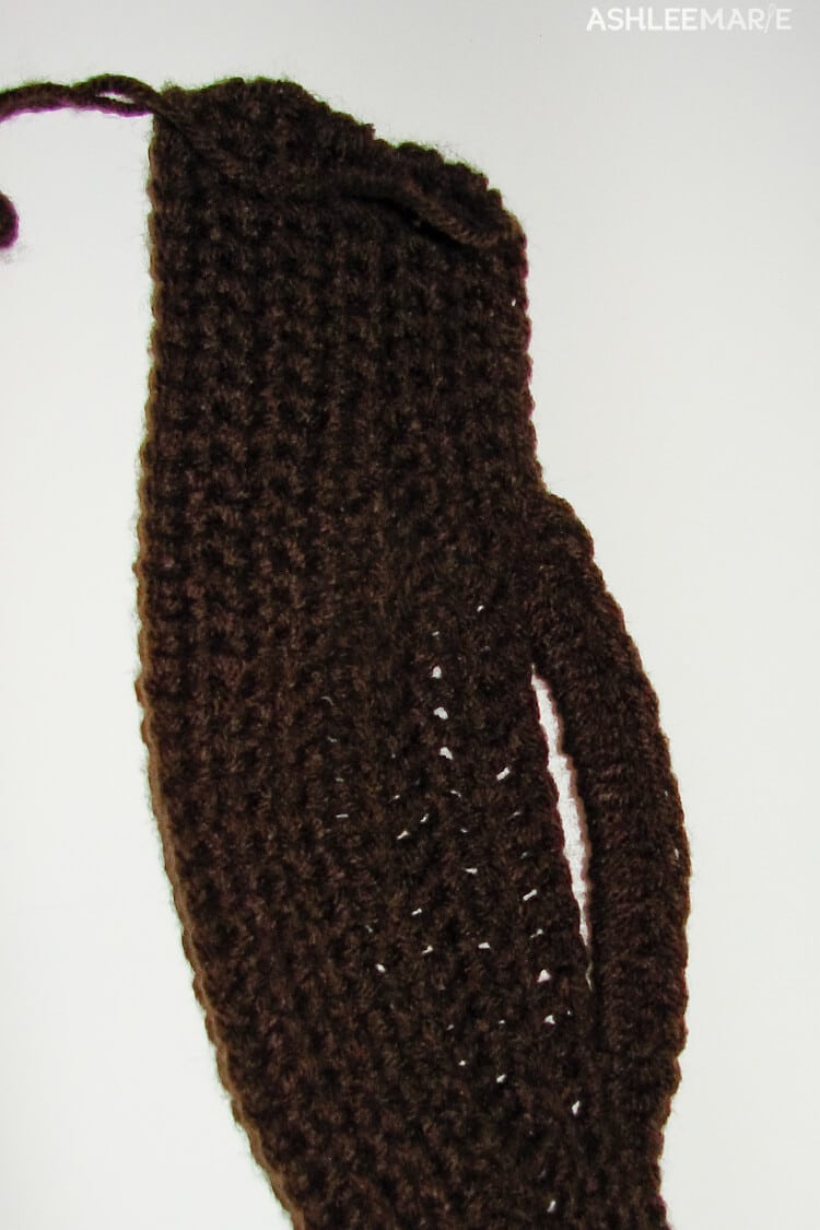 Crochet beard hat beard