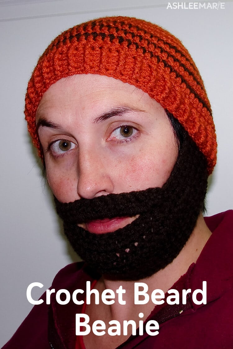 Crochet beard hat