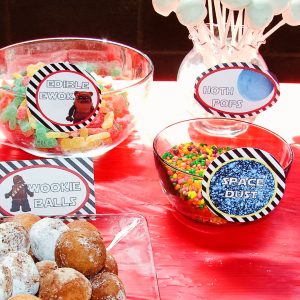 Lego Star Wars Birthday party food labels