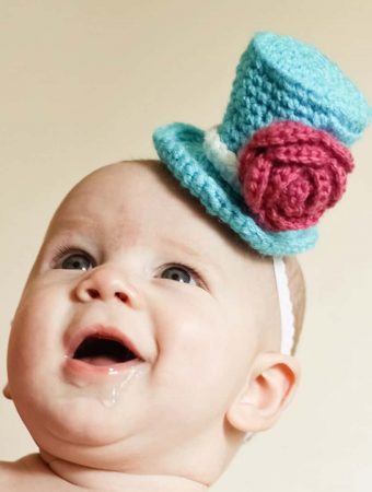 Crochet Mini Top Hat Pattern- boys and girls